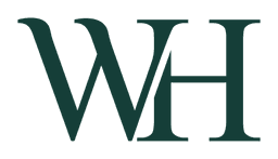 WH Mattress – logotipo oscuro